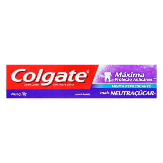 Creme Dental Menta Refrescante Colgate Máxima Proteção Anticáries Caixa 70g - Imagem em destaque