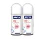 2 Desodorantes Nivea Roll On Dry  50% Desconto Segundo 100ml