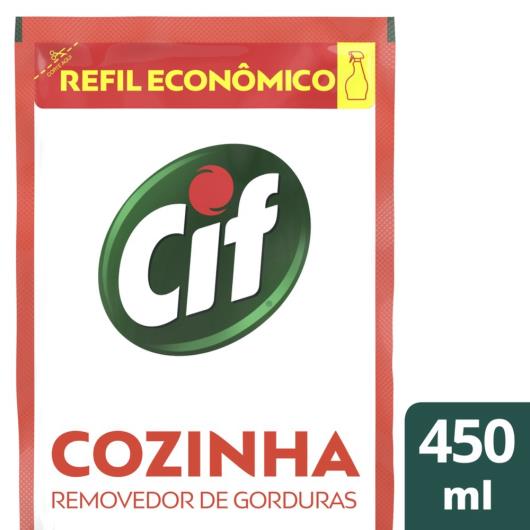 Limpador CIF Ultra Rápido Desengordurante Cozinha Refil 450 ML - Imagem em destaque