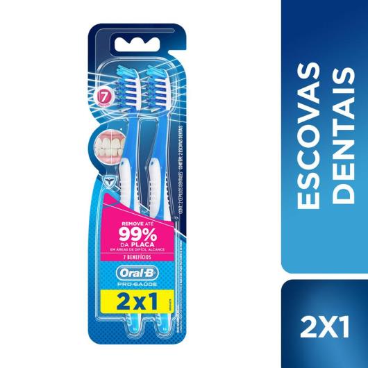 Escova dental Oral B Pro-Saúde 7 Benefícios Leve 2 Pague 1 - Imagem em destaque