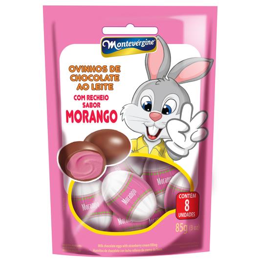 Ovinhos de páscoa recheio morango Montevérgine 85g - Imagem em destaque