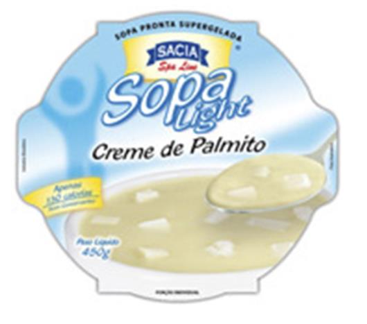 Sopa Sacia light creme palmito 450g - Imagem em destaque
