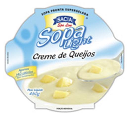 Sopa Sacia light creme de queijo 450g - Imagem em destaque