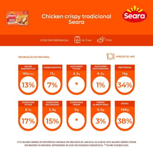 Empanado Chicken Crispy tradicional Seara 300g - Imagem em destaque