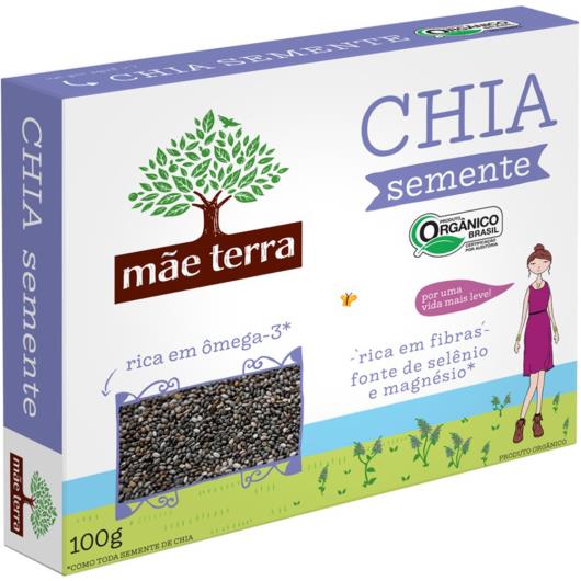 Semente de Chia mãe terra Orgânico 100 GR - Imagem em destaque