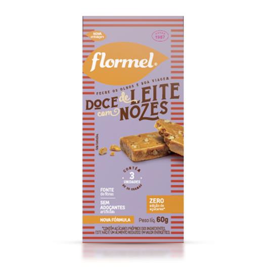 Pack Doce de Leite com Nozes Flormel Caixa 60g 3 Unidades - Imagem em destaque