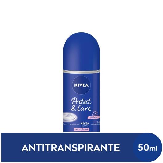 NIVEA Desodorante Antitranspirante Roll On Protect & Care 50ml - Imagem em destaque