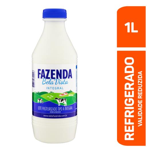 Leite Pasteurizado Homogeneizado Tipo A Integral Fazenda Bela Vista Garrafa 1l - Imagem em destaque