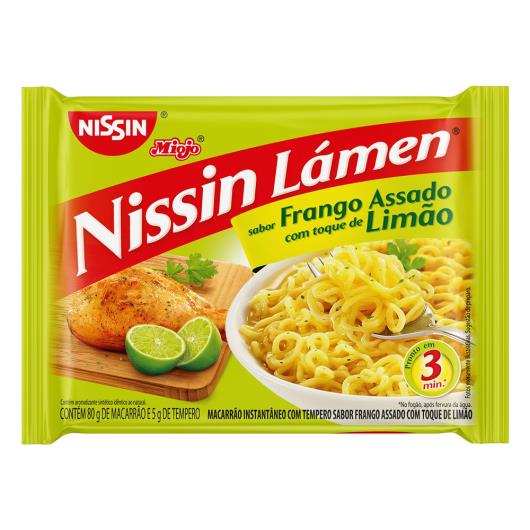 Macarrão Instantâneo Lámen Frango Assado com Toque de Limão Nissin Miojo 85g - Imagem em destaque