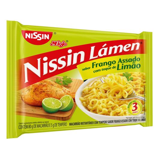 Macarrão Instantâneo Lámen Frango Assado com Toque de Limão Nissin Miojo 85g - Imagem em destaque