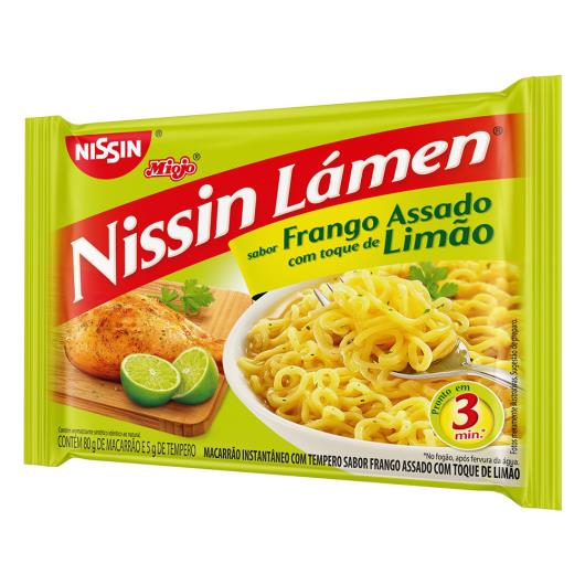 Macarrão Instantâneo Lámen Frango Assado com Toque de Limão Nissin Miojo 85g - Imagem em destaque