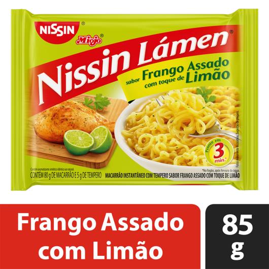 Macarrão Instantâneo Lámen Frango Assado com Toque de Limão Nissin Miojo 85g - Imagem em destaque