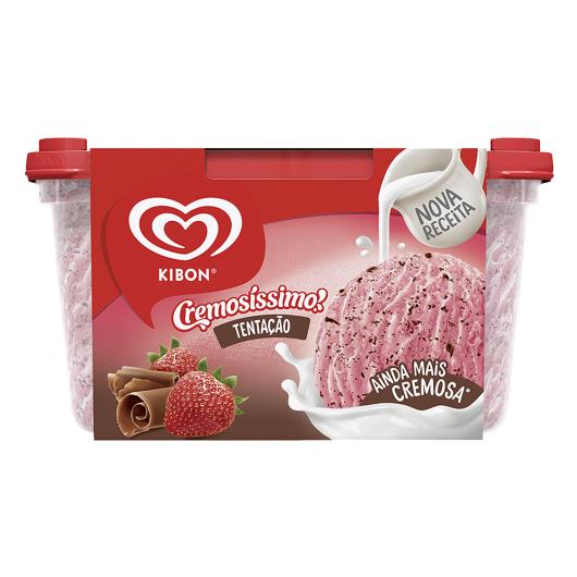 Sorvete Tentação Kibon Cremosíssimo Pote 1,5L - Imagem em destaque