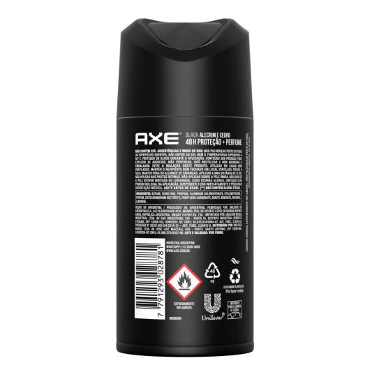 Desodorante Antitranspirante Aerosol Seco Axe Black 152ml - Imagem em destaque