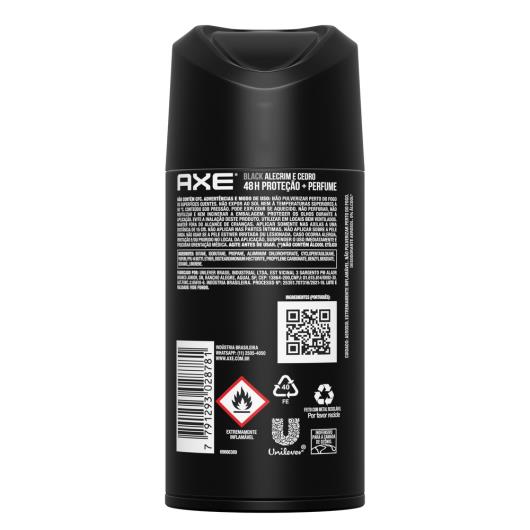 Desodorante Body Spray Aerosol Axe Black 152ml - Imagem em destaque