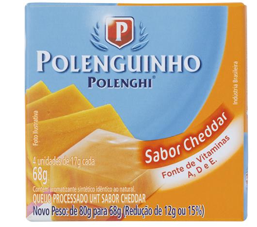 Queijo Polenguinho Cheddar Processado com 4 68g - Imagem em destaque