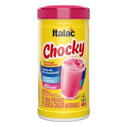 Pó para preparo bebida Italac Chocky morango 400g - Imagem em destaque