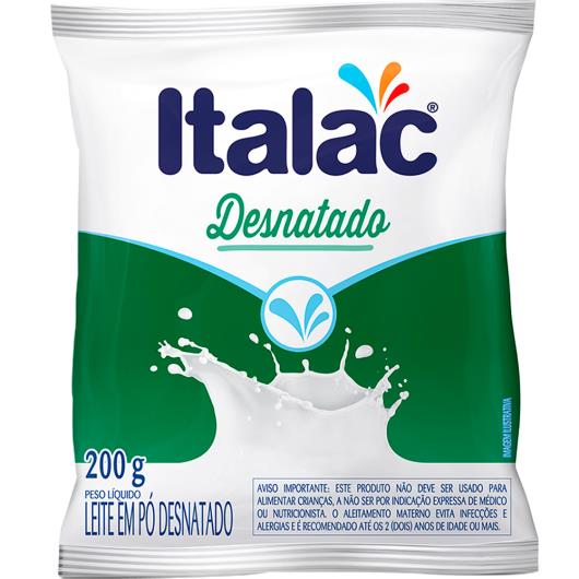 Leite em Pó desnatado Italac 200g - Imagem em destaque