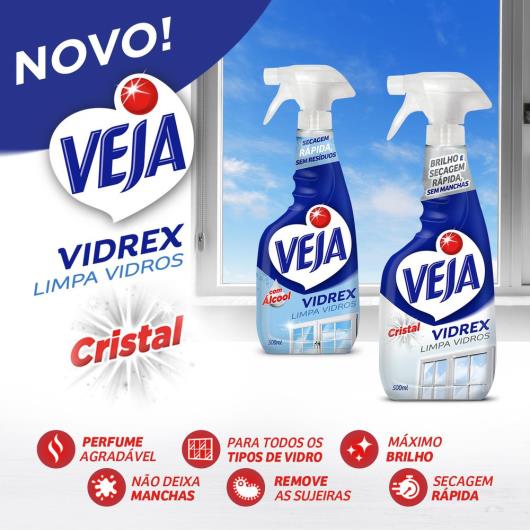 Limpa Vidros Veja Vidrex Tradicional 20% de Desconto 500ml - Imagem em destaque