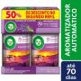 Pack Neutralizador de Odores Campos de Lavanda Freshmatic Bom Ar Frasco 2 Unidades 250ml Cada Grátis 50% de Desconto no Segundo Refil