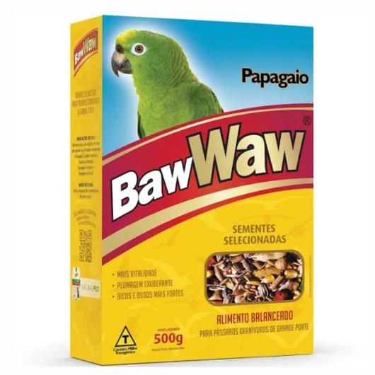 Mix de Sementes Para Papagaio Baw Waw 500g - Imagem em destaque