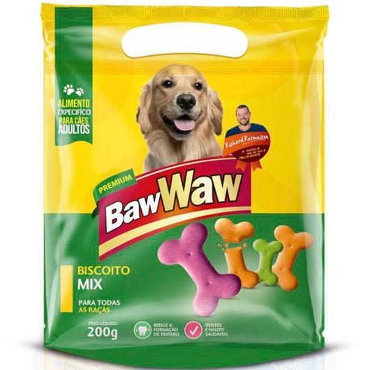 Petisco para cães Baw Waw biscoito mix 200g - Imagem em destaque