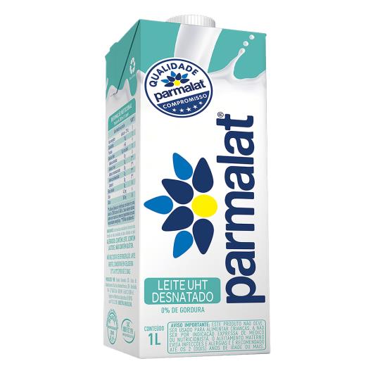 Leite longa vida desnatado Parmalat 1 litro - Imagem em destaque