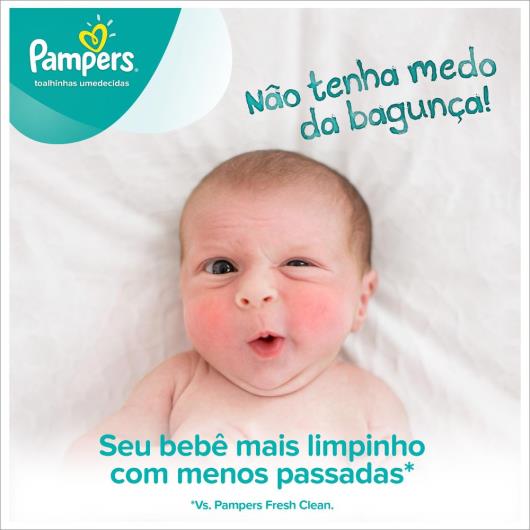 Lenço umedecido Pampers sensitive com tampa 56 unids. - Imagem em destaque