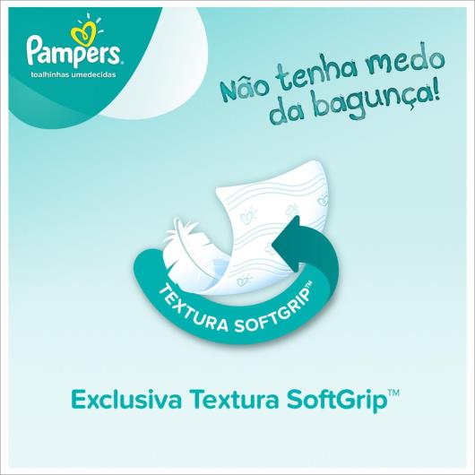 Lenço umedecido Pampers sensitive com tampa 56 unids. - Imagem em destaque