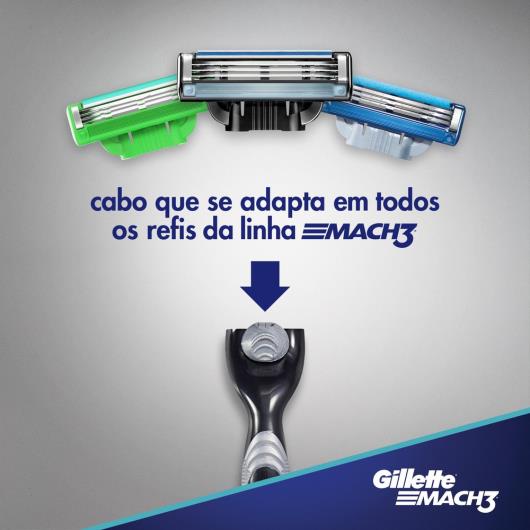 Aparelho de Barbear Gillette Mach3 + 2 Cargas - Imagem em destaque