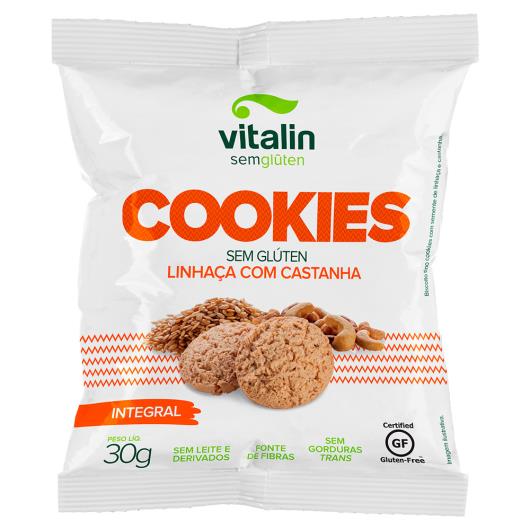 Cookies Vitalin linhaça dourada com castanha 30g - Imagem em destaque
