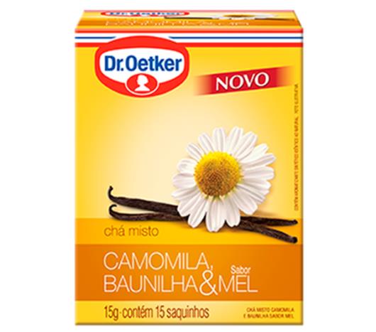 Chá Oetker camomila/baunilha/mel 15g - Imagem em destaque
