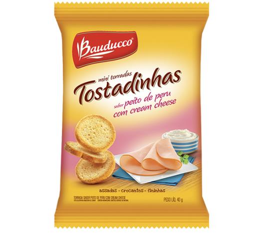 Mini tostadinhas Bauducco tostadinha peito de peru com cream cheese 40g - Imagem em destaque