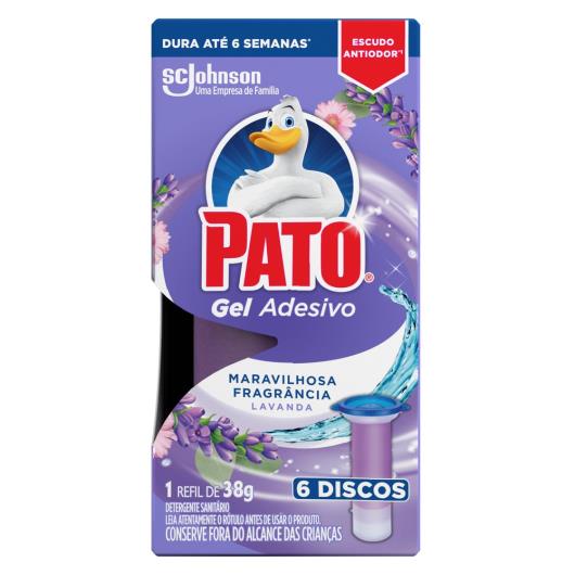 Detergente Sanitário Gel Adesivo Lavanda Pato Refil 38g - Imagem em destaque