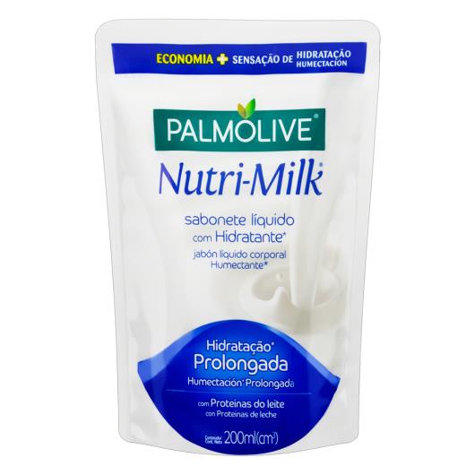 Sabonete Líquido Hidratante Palmolive Nutri-Milk Sachê 200ml Refil - Imagem em destaque