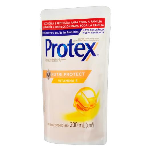 Sabonete Líquido Antibacteriano Protex Nutri Protect Vitamina E Sachê 200ml Refil - Imagem em destaque