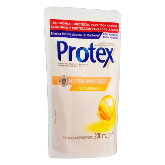 Sabonete Líquido Antibacteriano Protex Nutri Protect Vitamina E Sachê 200ml Refil - Imagem em destaque