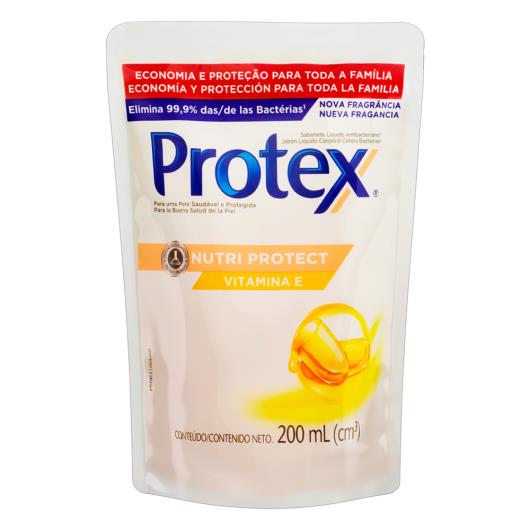 Sabonete Líquido Antibacteriano Protex Nutri Protect Vitamina E Sachê 200ml Refil - Imagem em destaque