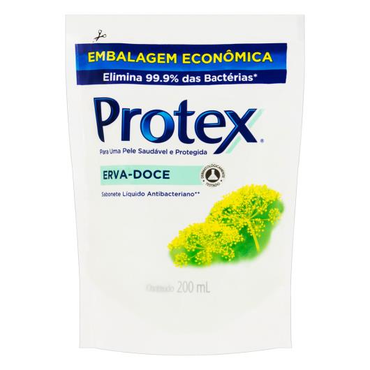Sabonete Líquido Antibacteriano Erva-Doce Protex Sachê 200ml - Imagem em destaque