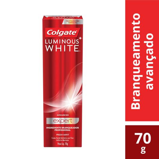 Creme Dental Colgate Luminous White Advanced expert 70g - Imagem em destaque