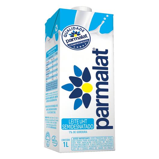 Leite longa vida semi-desnatado Parmalat 1L - Imagem em destaque