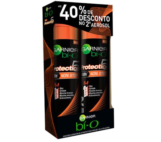 Kit 2 Desodorantes Garnier bí-O aerosol Men Protection 40% de desconto - Imagem em destaque