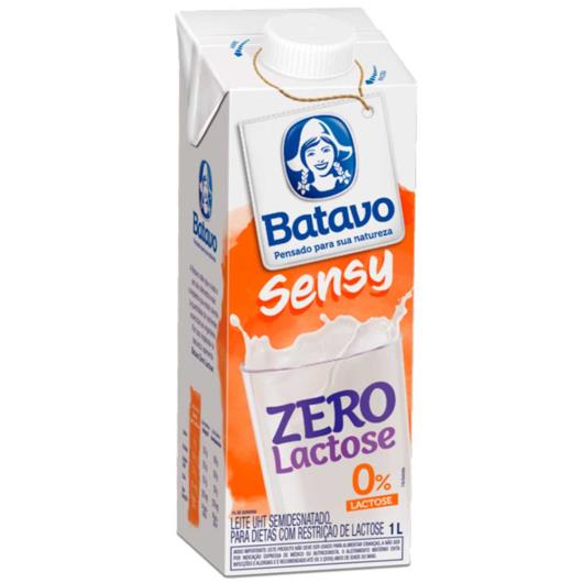 Leite longa vida Batavo Sensy Semidesnatado Zero Lactose 1 litro - Imagem em destaque