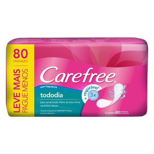 Protetor Diário CAREFREE®e® Todo Dia sem Perfume Leve 80 pague 60 - Imagem em destaque