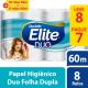 Papel higiênico dualette duo folha dupla 60 metros leve 8 pague 7 - Imagem 1504665.jpg em miniatúra
