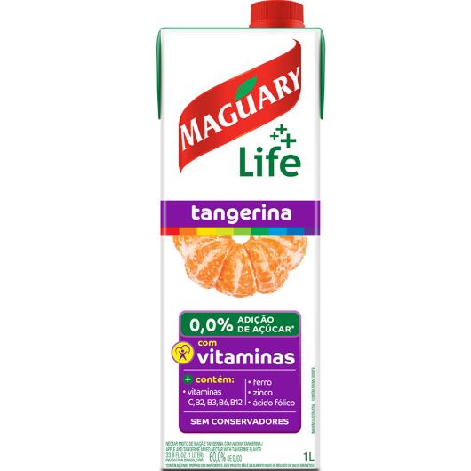 Néctar Maguary life tangerina 0,0% adição de açúcar com vitaminas 1L - Imagem em destaque