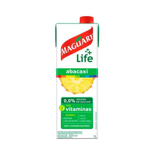 Néctar Maguary life abacaxi 0,0% adição de açúcar com vitaminas 1L - Imagem em destaque