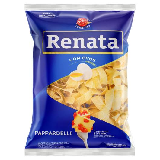 Macarrão de Sêmola com Ovos Pappardelle Renata Pacote 500g - Imagem em destaque