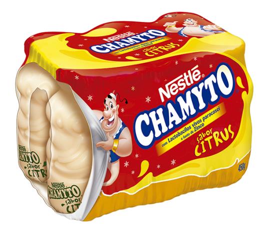 Leite fermentado Chamyto citrus com 6nidades  450g - Imagem em destaque