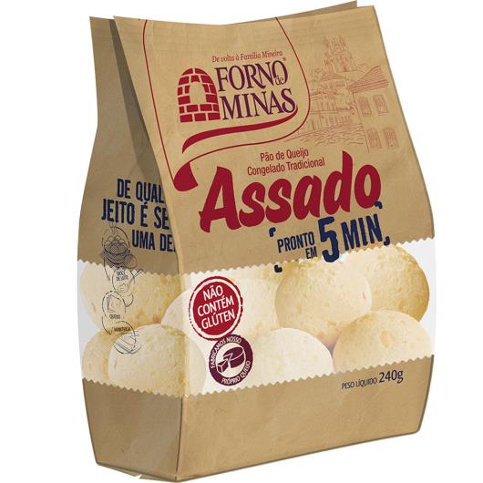 Pão de Queijo Forno de Minas Tradicional Assado Congelado 240g - Imagem em destaque